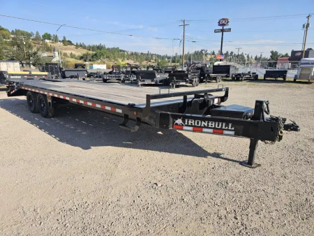 New 2025 Iron Bull 8.5' x 24' 14k Deckover Flatbed Trailer