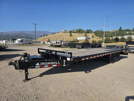 New 2025 Iron Bull 8.5' x 24' 14k Deckover Flatbed Trailer
