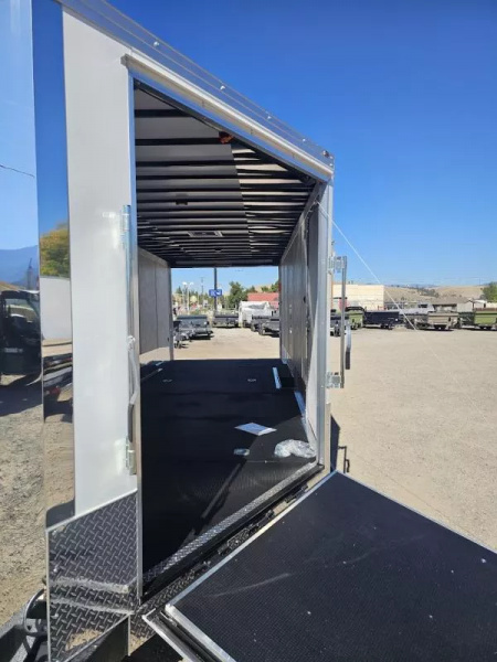 New 2026 Wells Cargo 8.5x28 10k Snowmobile Trailer