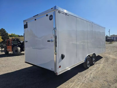 New 2026 Wells Cargo 8.5x28 10k Snowmobile Trailer
