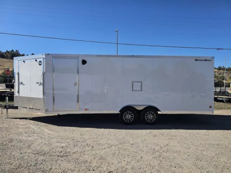 New 2026 Wells Cargo 8.5x28 10k Snowmobile Trailer