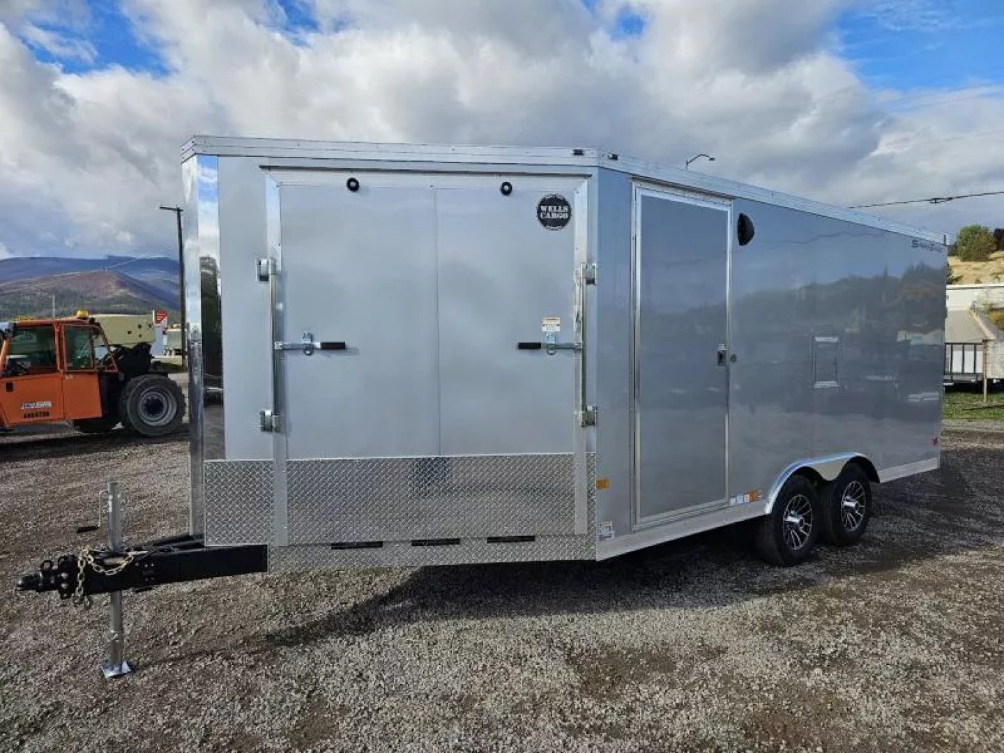 New 2026 Wells Cargo 8.5x22 10k Snowmobile Trailer