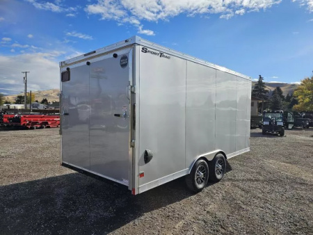 New 2026 Wells Cargo 8.5x22 10k Snowmobile Trailer