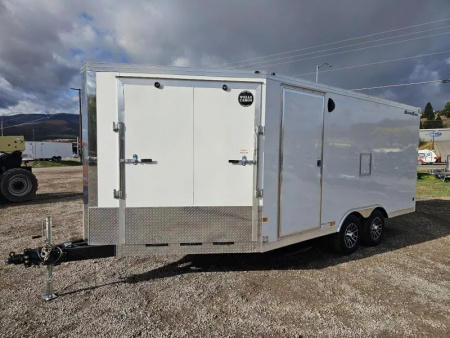 New 2026 Wells Cargo 8.5x22 10k Snowmobile Trailer