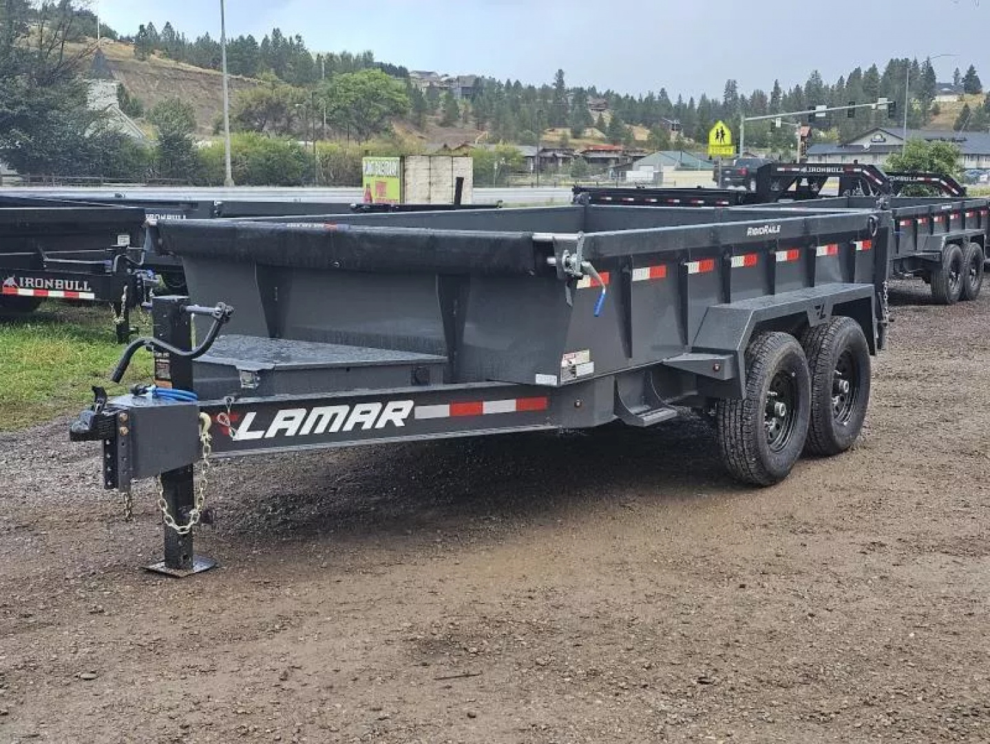 New 2026 Lamar 7x12 14k Low-Pro Dump Trailer