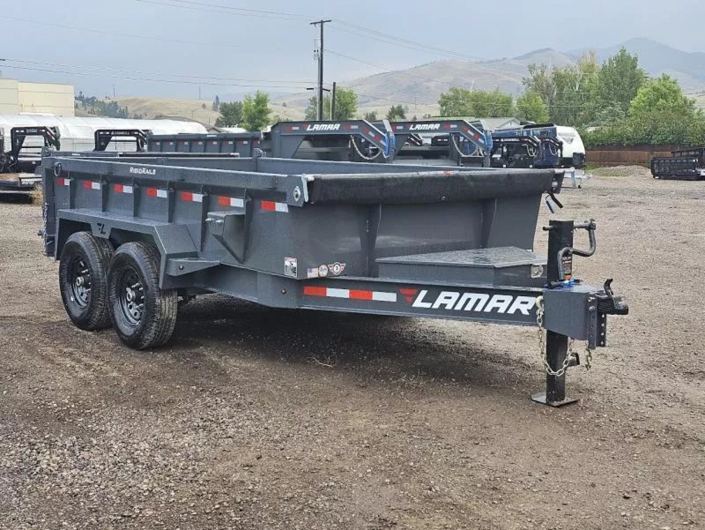 New 2026 Lamar 7x12 14k Low-Pro Dump Trailer