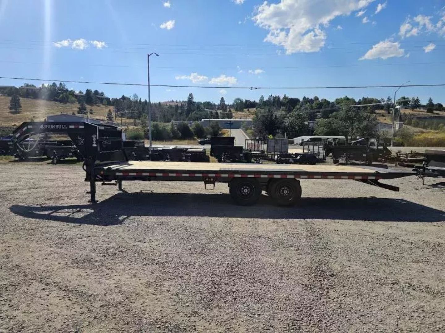 New 2026 Iron Bull 102"x24' 14K Gooseneck Deckover Tilt Trailer