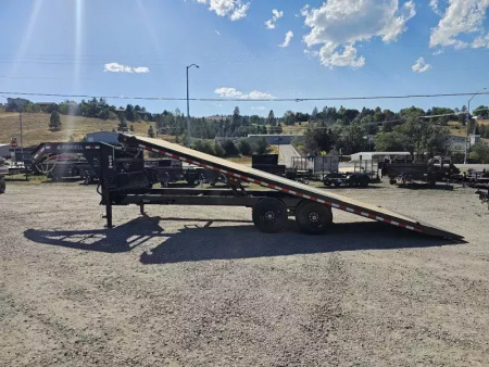 New 2026 Iron Bull 102"x24' 14K Gooseneck Deckover Tilt Trailer