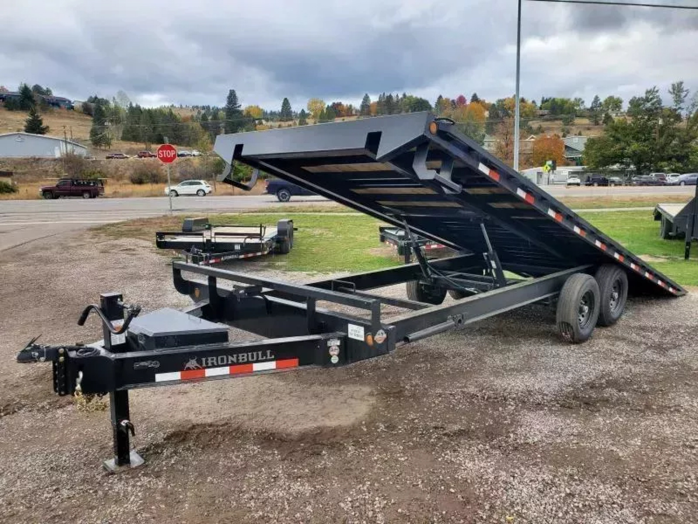 New 2026 Iron Bull 102"x24' 14K Deckover Tilt Trailer