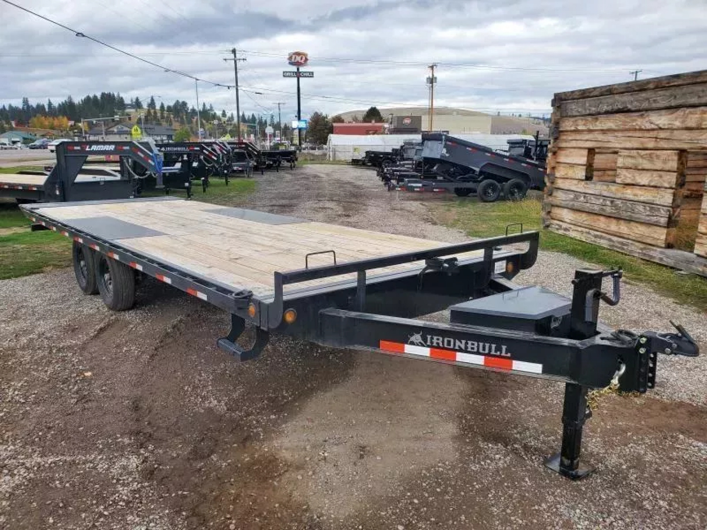 New 2026 Iron Bull 102"x24' 14K Deckover Tilt Trailer