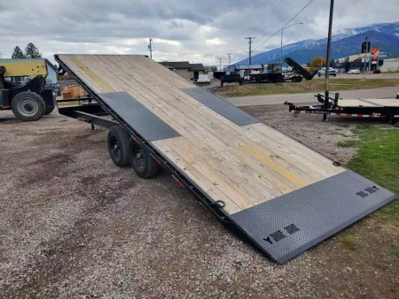 New 2026 Iron Bull 102"x24' 14K Deckover Tilt Trailer