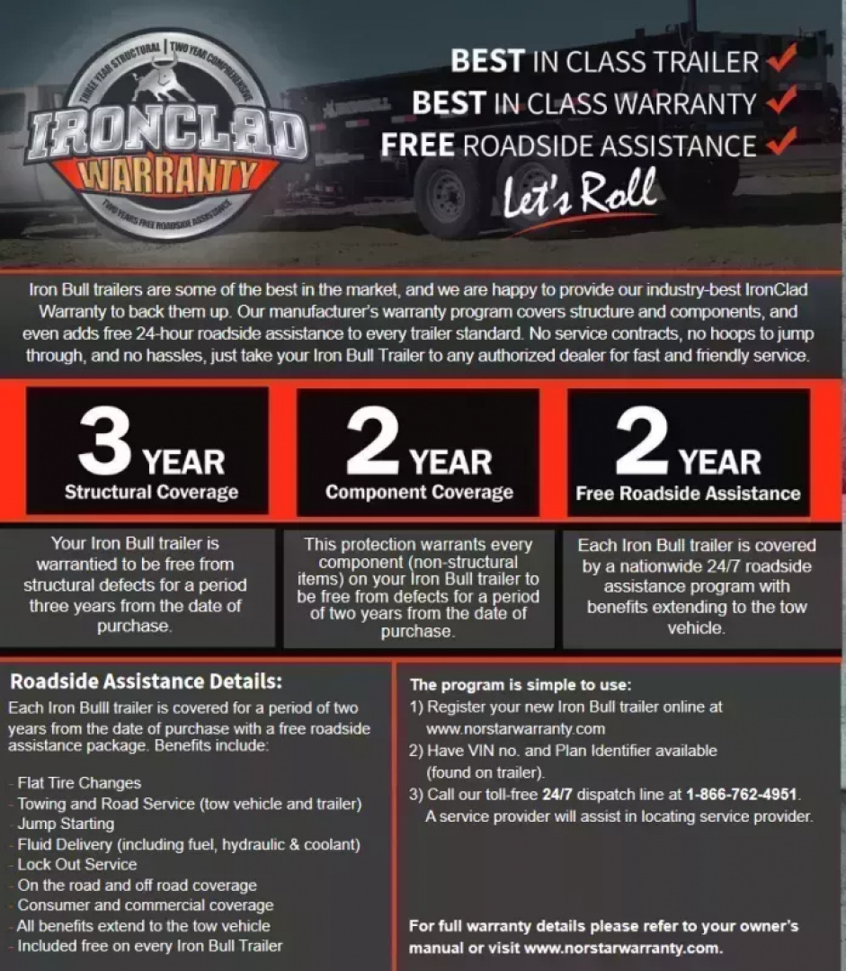 New 2026 Iron Bull 96"x16' 21k Deckover Gooseneck Dump Trailer