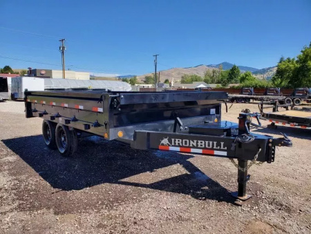 New 2026 Iron Bull 8x14 14k Deckover Dump Trailer