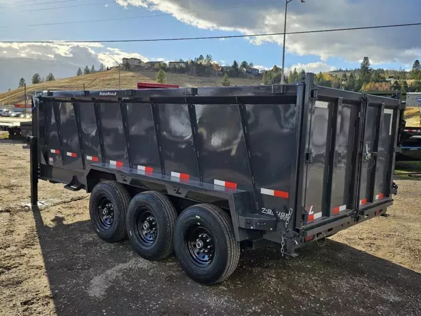 New 2026 Lamar 7x16 21k Telescopic Dump Trailer w/48" Sides
