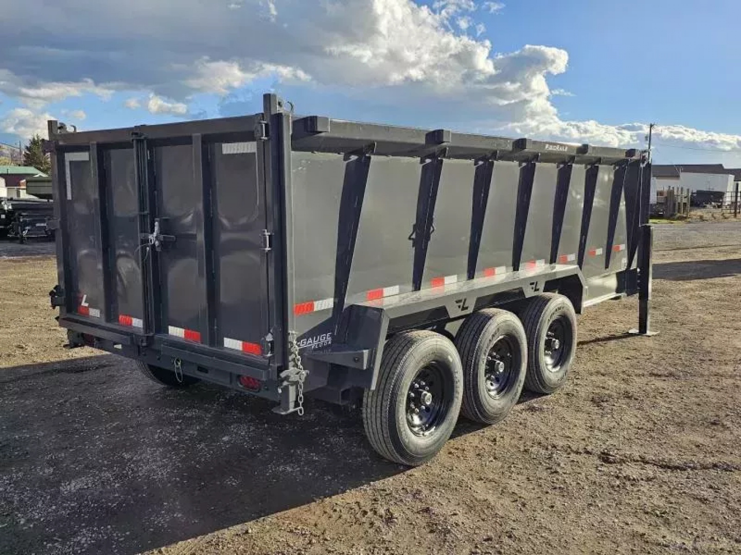 New 2026 Lamar 7x16 21k Telescopic Dump Trailer w/48" Sides