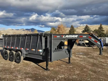 New 2026 Lamar 7x16 21k Telescopic Dump Trailer w/48  Sides