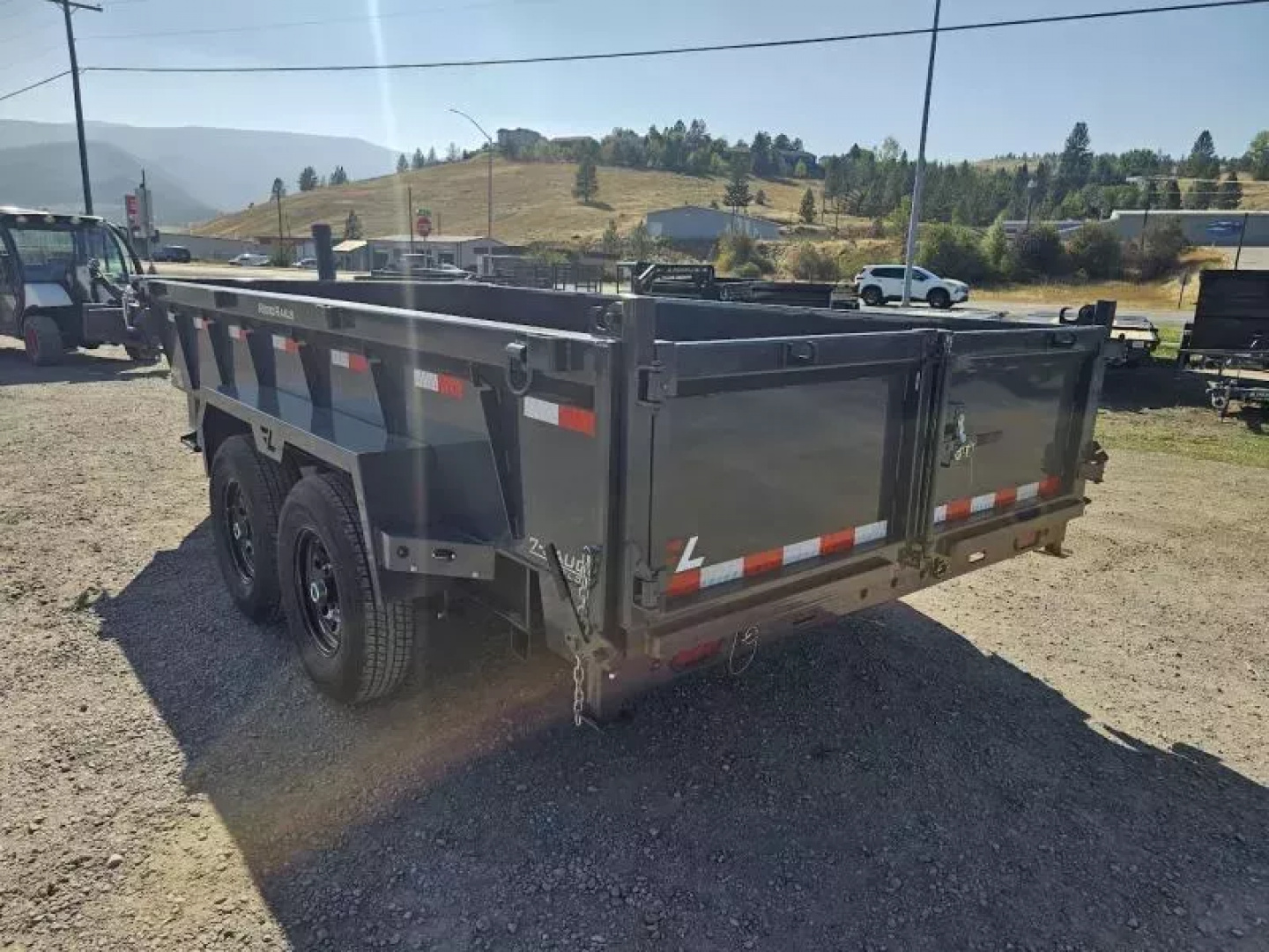 New 2026 Lamar 7x14 14k Dump Trailer w/Telescopic Hoist