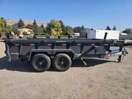 New 2026 Lamar 7x14 14k Dump Trailer w/Telescopic Hoist