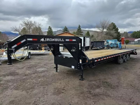 New 2026 Iron Bull 28' 21k Deckover Gooseneck Trailer