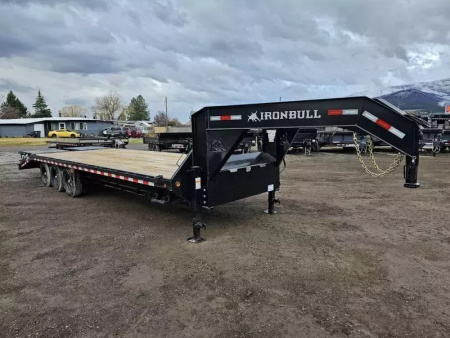 New 2026 Iron Bull 28' 21k Deckover Gooseneck Trailer