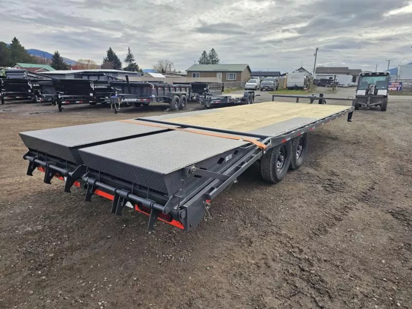 New 2026 Lamar 102"X24 14k Deckover Equipment Trailer