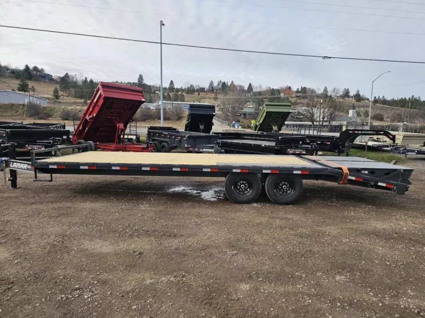 New 2026 Lamar 102"X24 14k Deckover Equipment Trailer