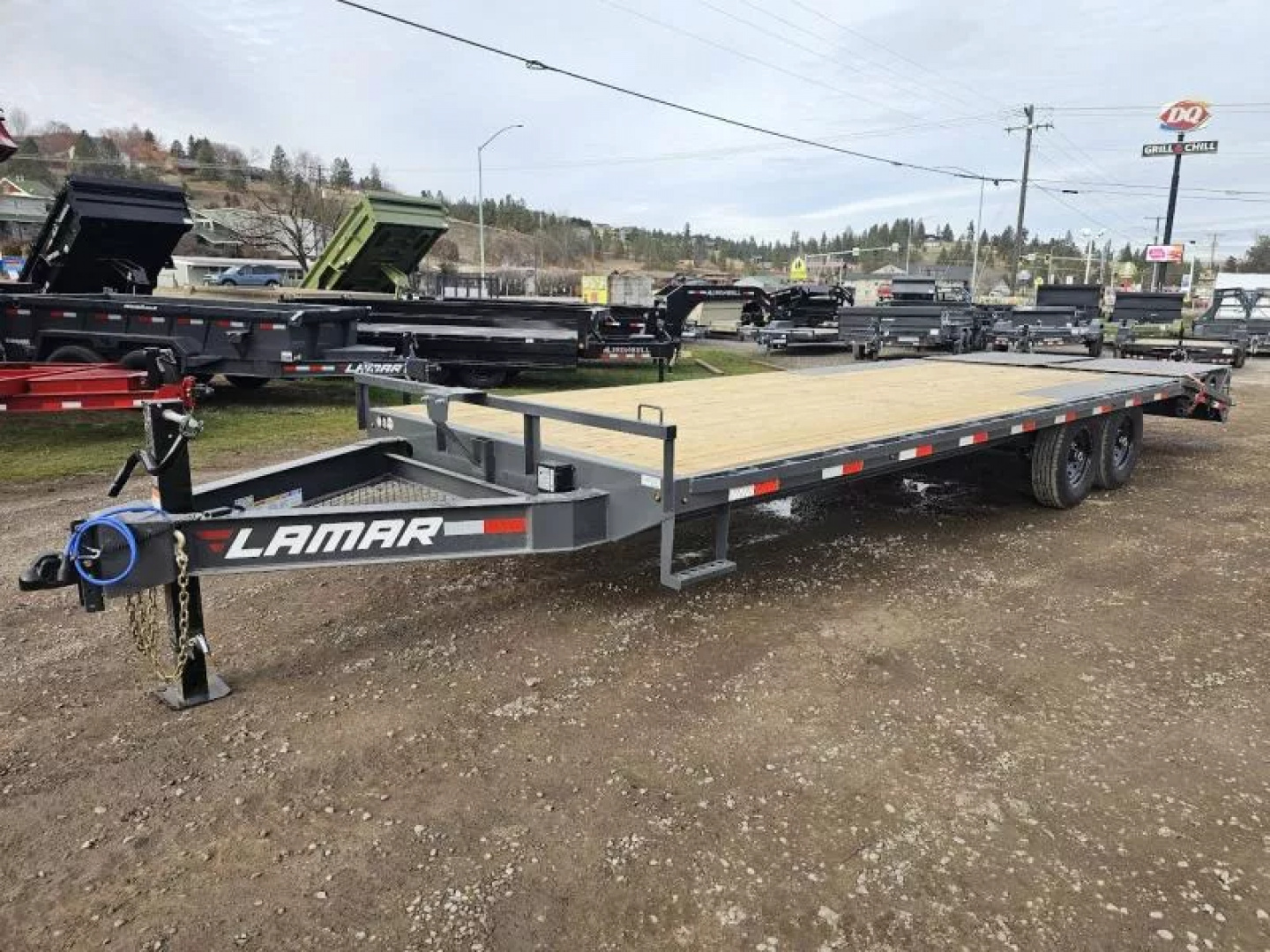 New 2026 Lamar 102"X24 14k Deckover Equipment Trailer