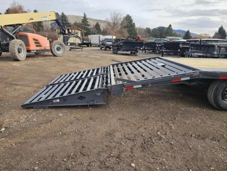 New 2026 Lamar 102"X24 14k Deckover Equipment Trailer