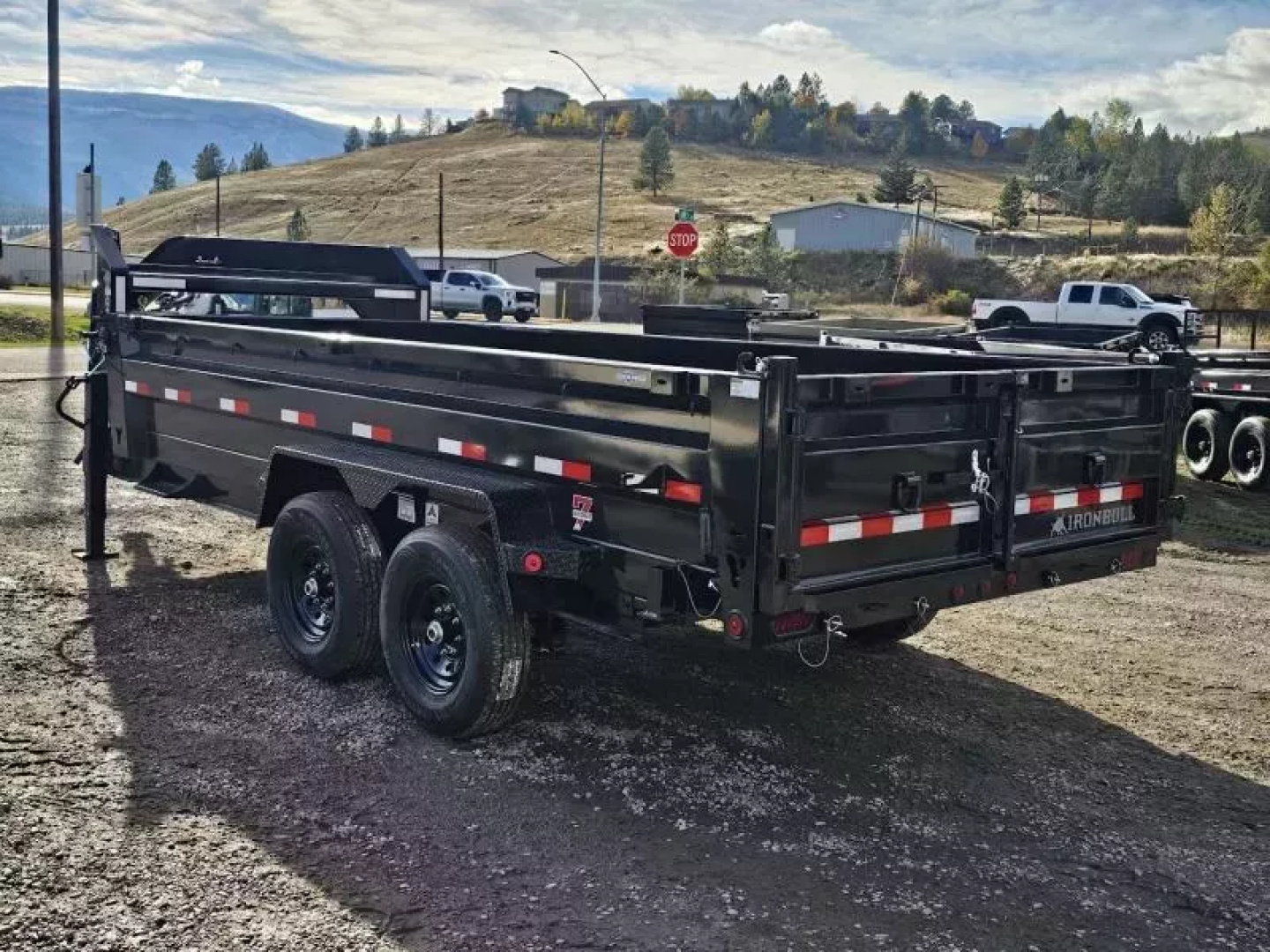 New 2026 Iron Bull 83"x16' 15k Gooseneck Dump Trailer