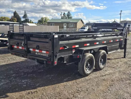 New 2026 Iron Bull 83"x16' 15k Gooseneck Dump Trailer