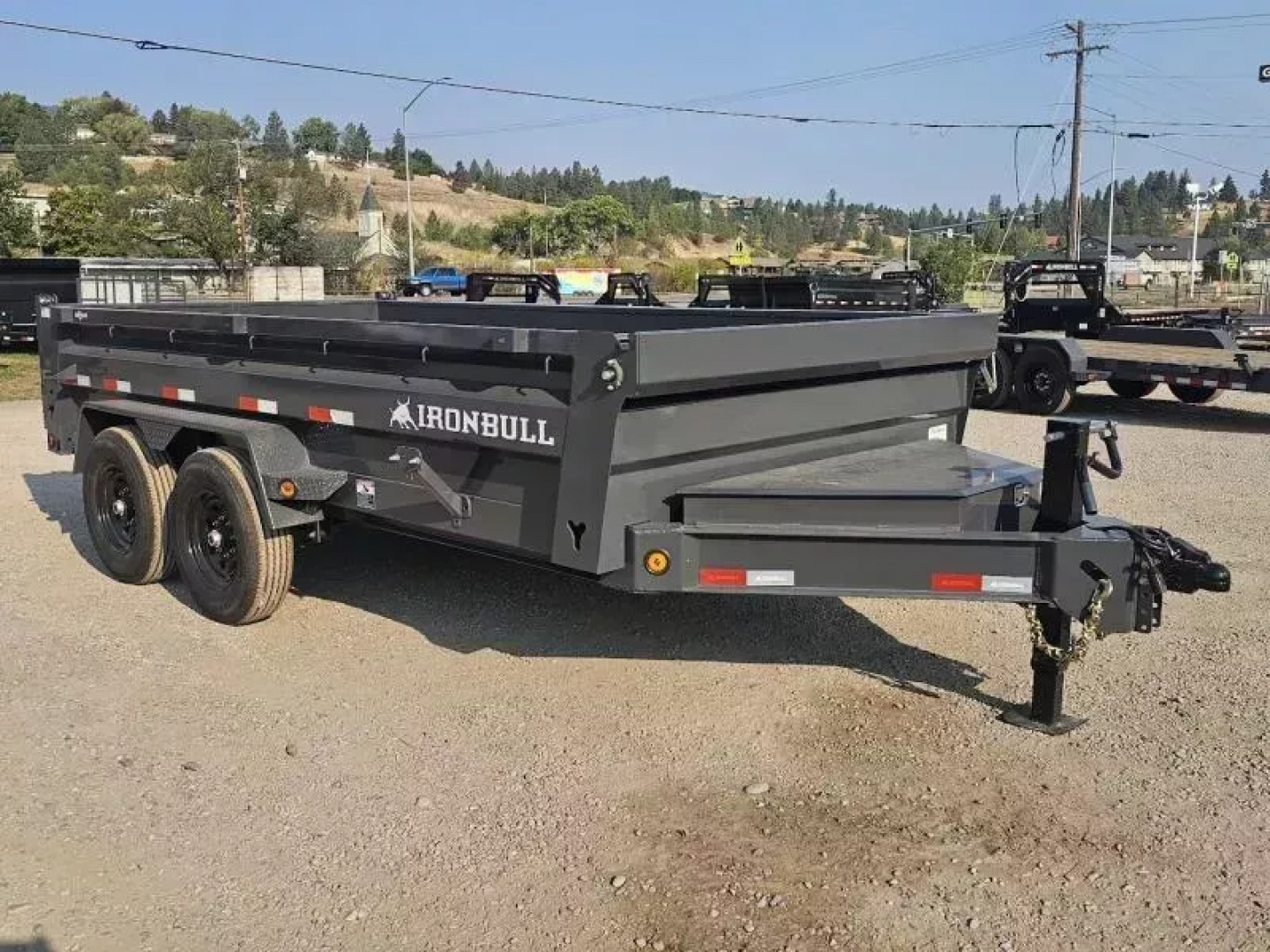 New 2026 Iron Bull 7x14 15k Low-Pro Dump Trailer