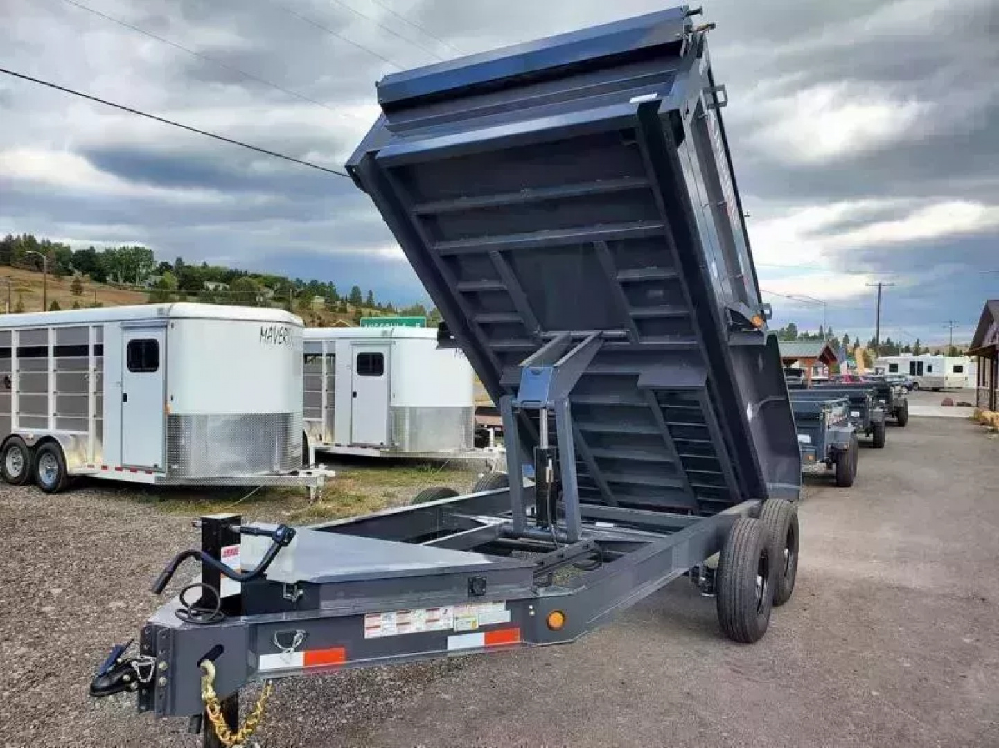 New 2026 Iron Bull 7x14 15k Low-Pro Dump Trailer