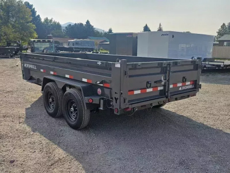 New 2026 Iron Bull 7x14 15k Low-Pro Dump Trailer