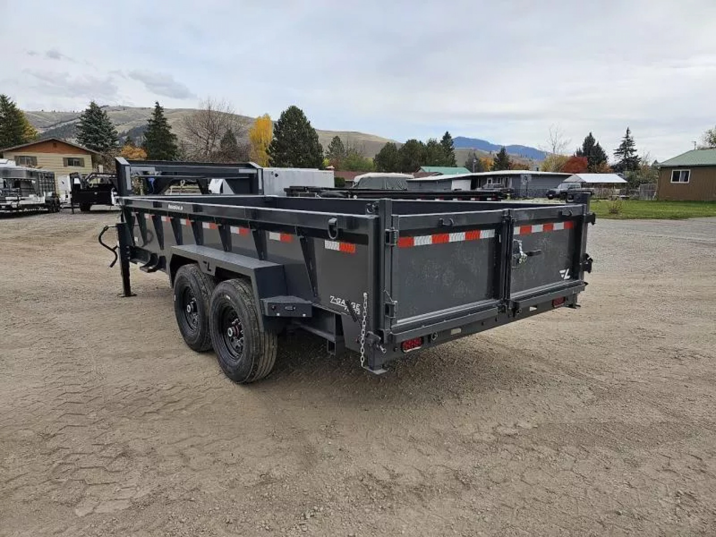 New 2026 Lamar 7x16 14k Gooseneck Dump Trailer
