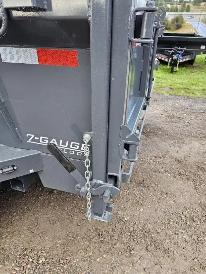 New 2026 Lamar 7x16 14k Gooseneck Dump Trailer