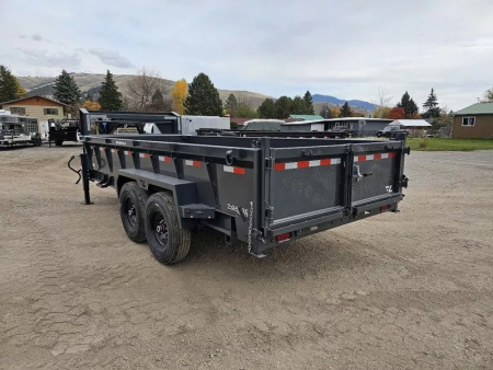 New 2026 Lamar 7x16 14k Gooseneck Dump Trailer