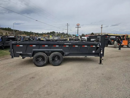 New 2026 Lamar 7x16 14k Gooseneck Dump Trailer