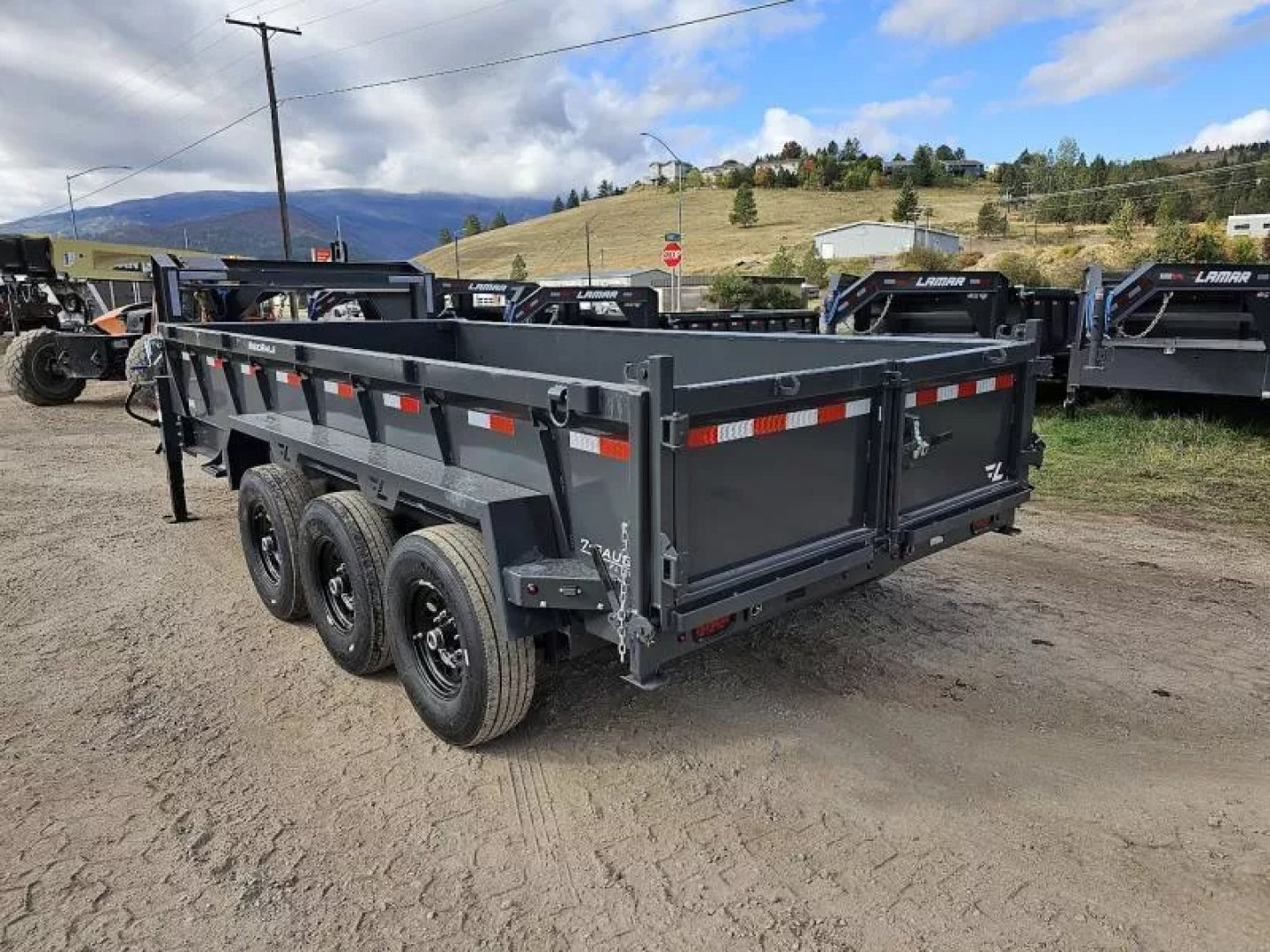 New 2026 Lamar 7x16 21k Gooseneck Dump Trailer