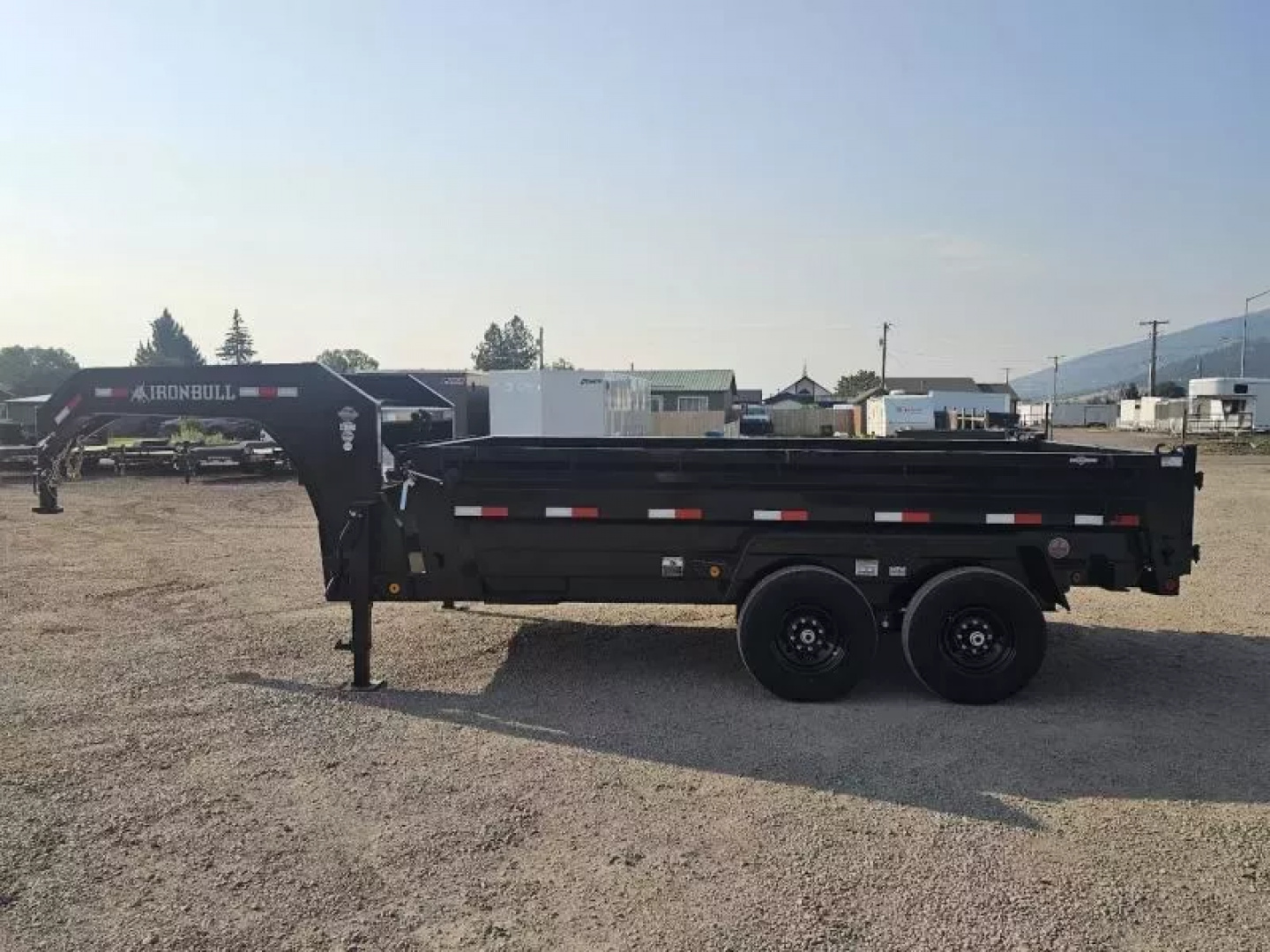 New 2026 Iron Bull 7'x14' 15k Gooseneck Dump Trailer
