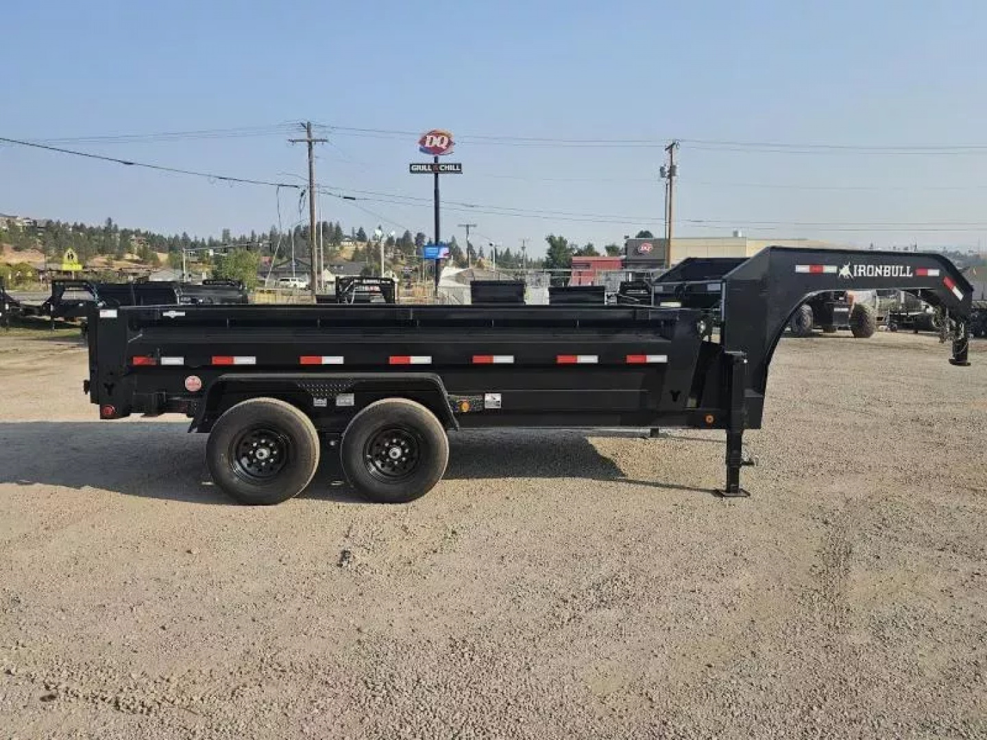New 2026 Iron Bull 7'x14' 15k Gooseneck Dump Trailer