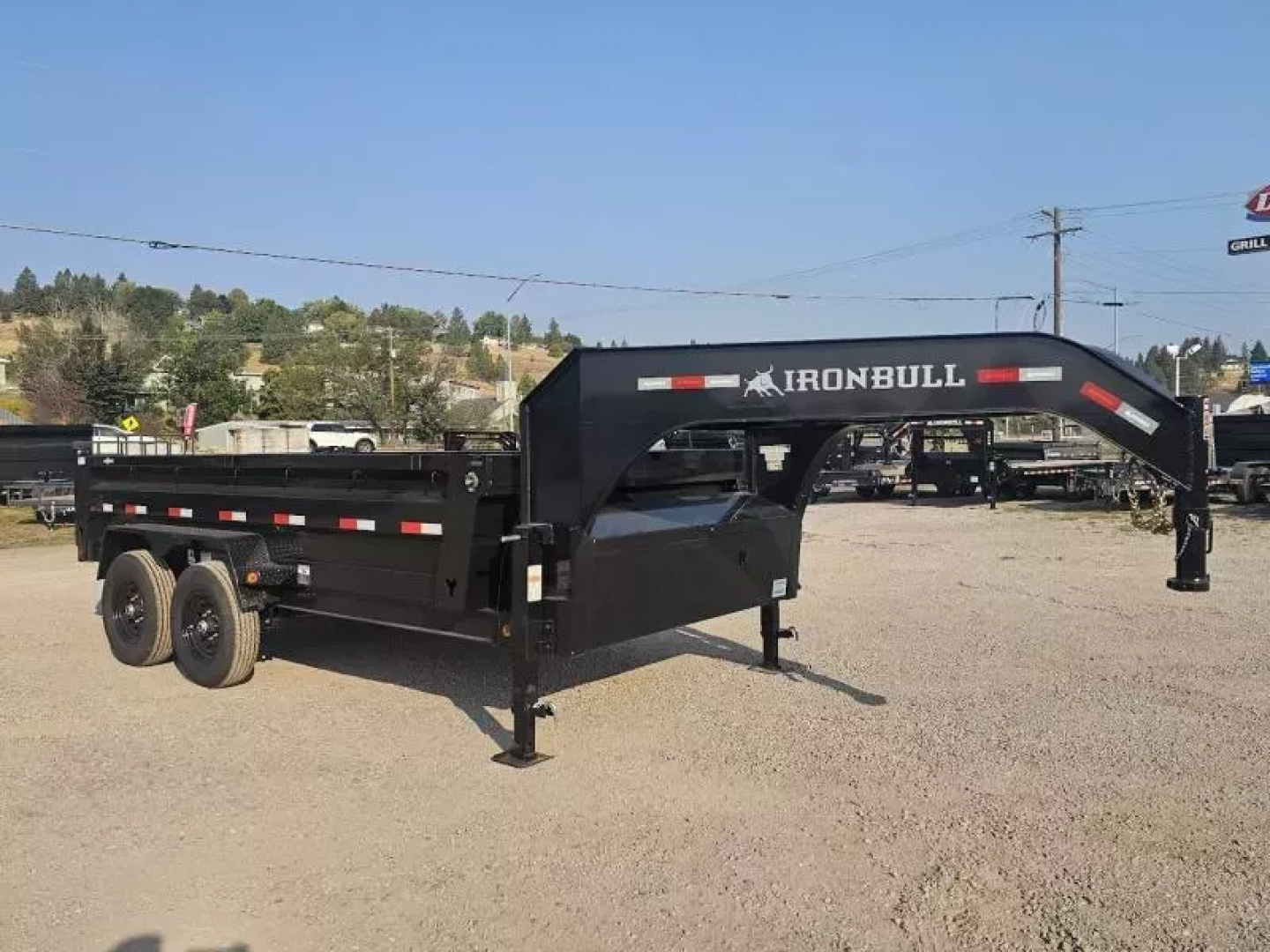 New 2026 Iron Bull 7'x14' 15k Gooseneck Dump Trailer