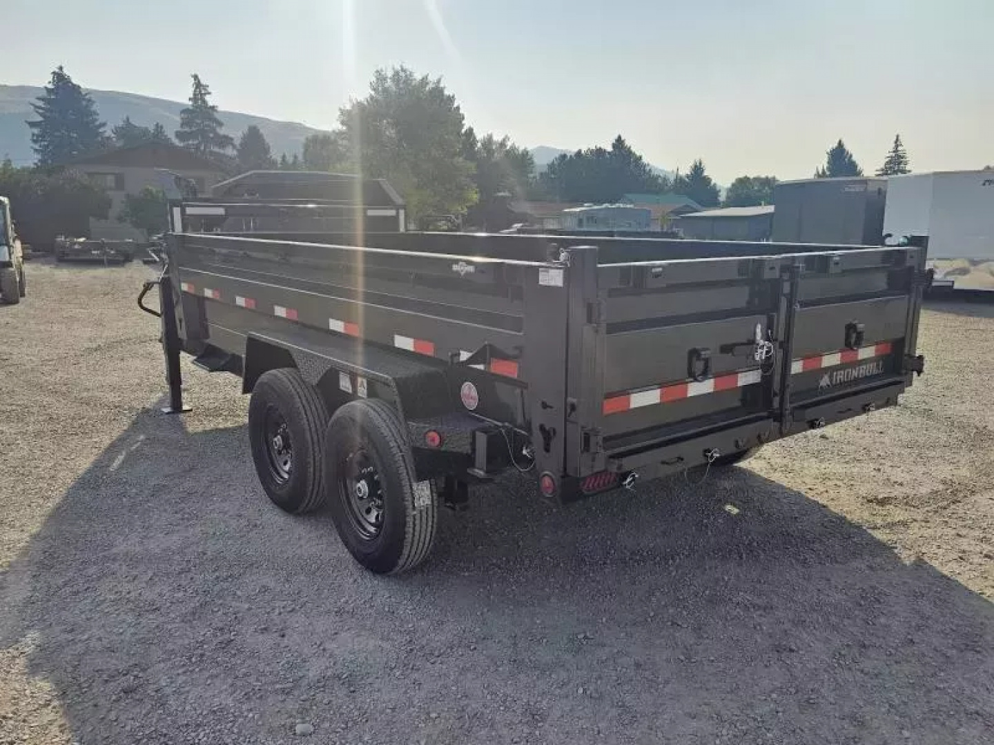 New 2026 Iron Bull 7'x14' 15k Gooseneck Dump Trailer