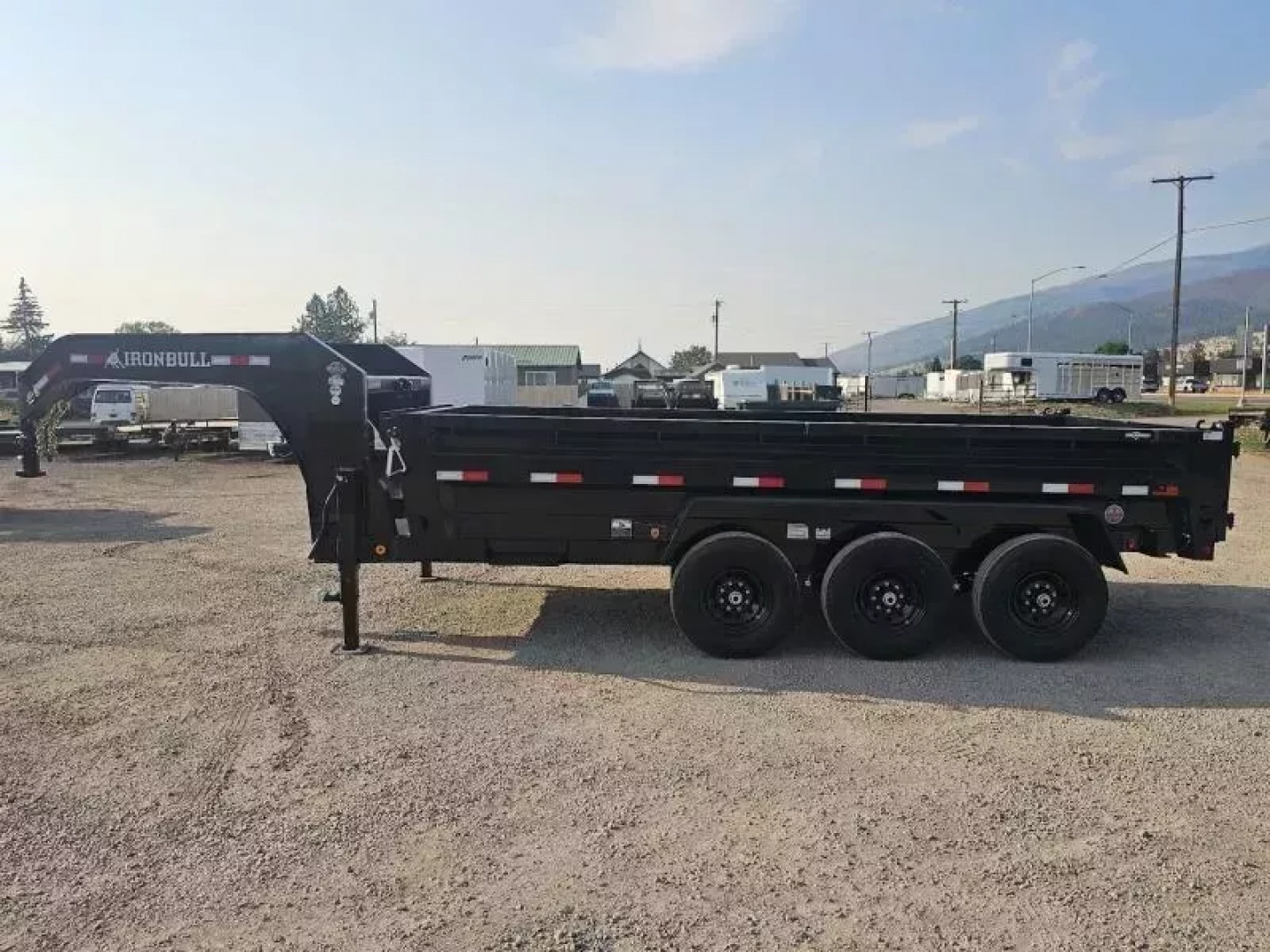 New 2026 Iron Bull 83"x16' 21k Gooseneck Dump Trailer