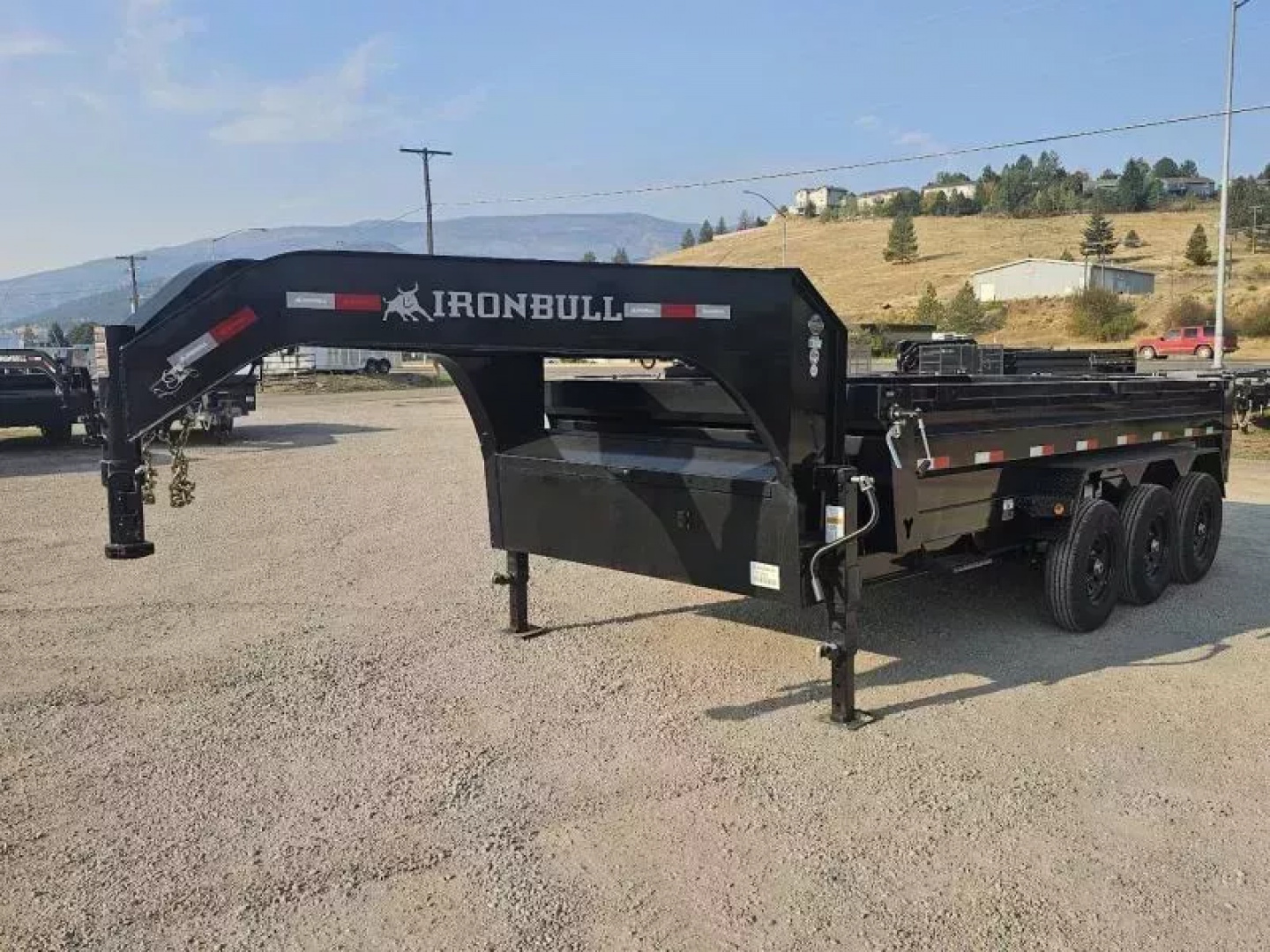 New 2026 Iron Bull 83"x16' 21k Gooseneck Dump Trailer