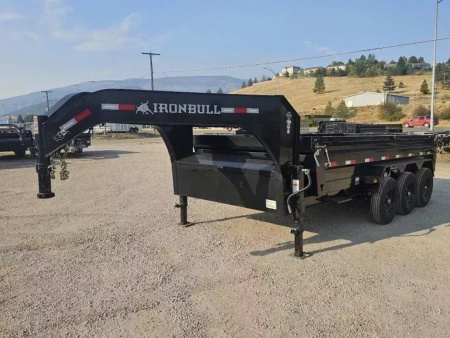 New 2026 Iron Bull 83"x16' 21k Gooseneck Dump Trailer