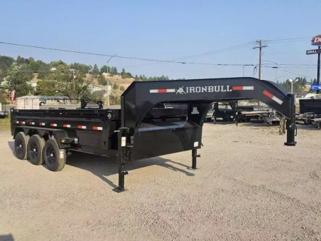 New 2026 Iron Bull 83 x16' 21k Gooseneck Dump Trailer