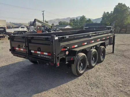 New 2026 Iron Bull 83"x16' 21k Gooseneck Dump Trailer