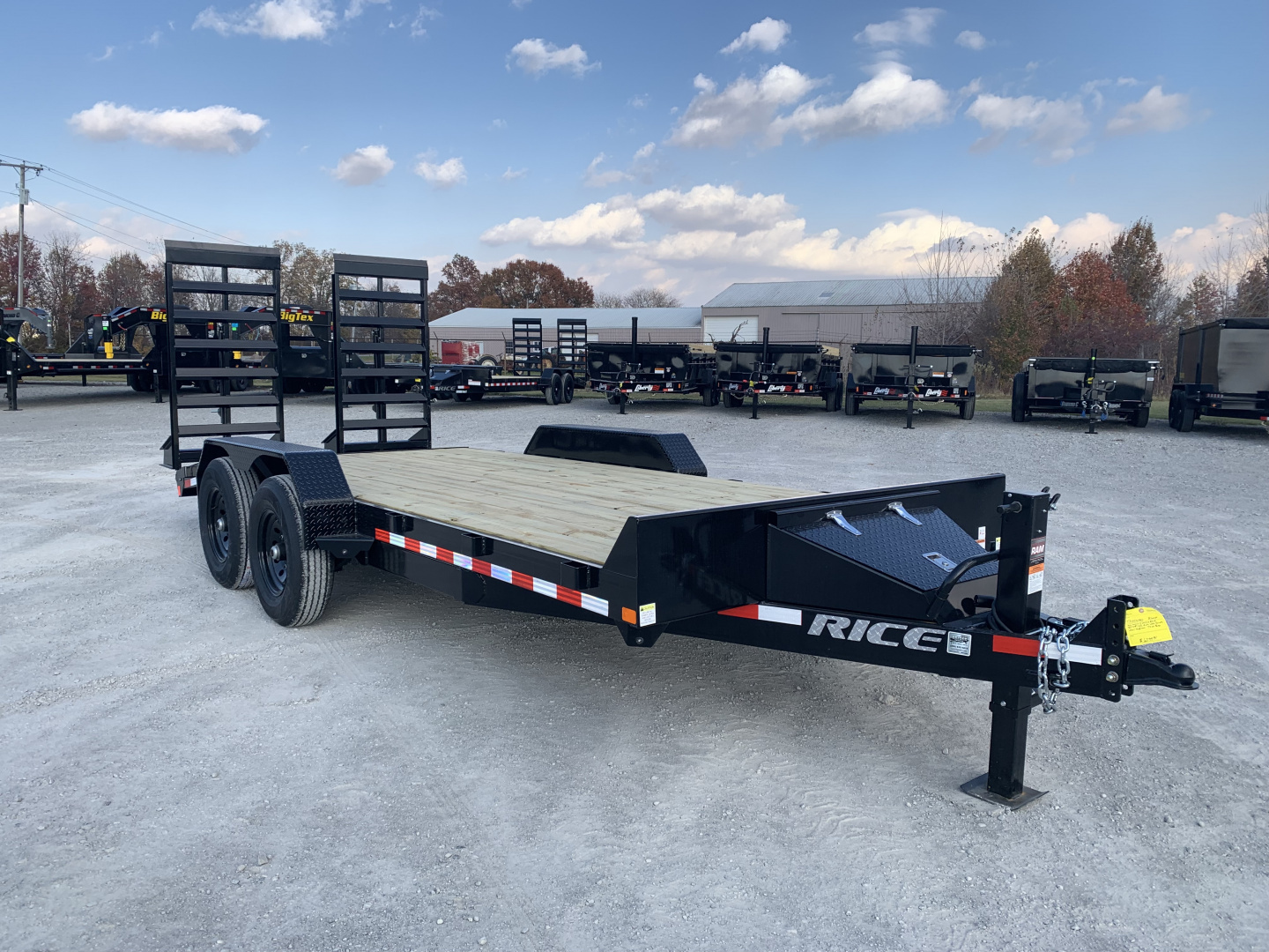 New 2026 Rice Trailers FMEHR8218 (82" X 18') 14K Magnum Equipment Trailer