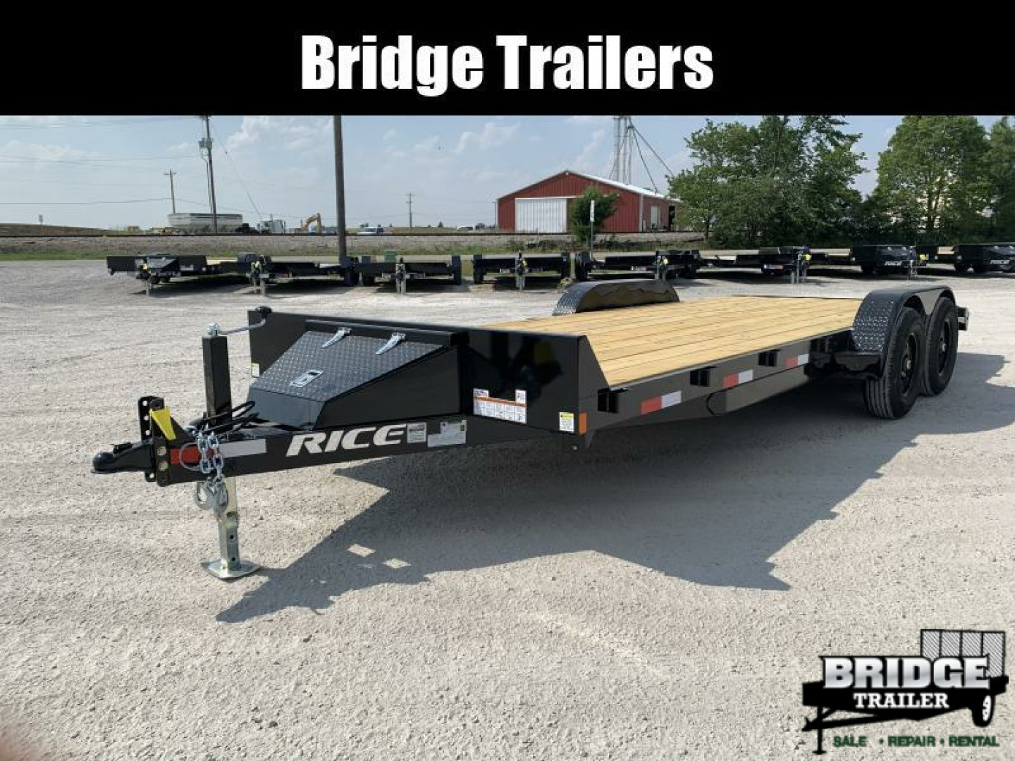 New 2026 Rice Trailers FMCMR8220 (82" X 18' + 2') 9.9K Magnum Car Hauler / Racing Trailer