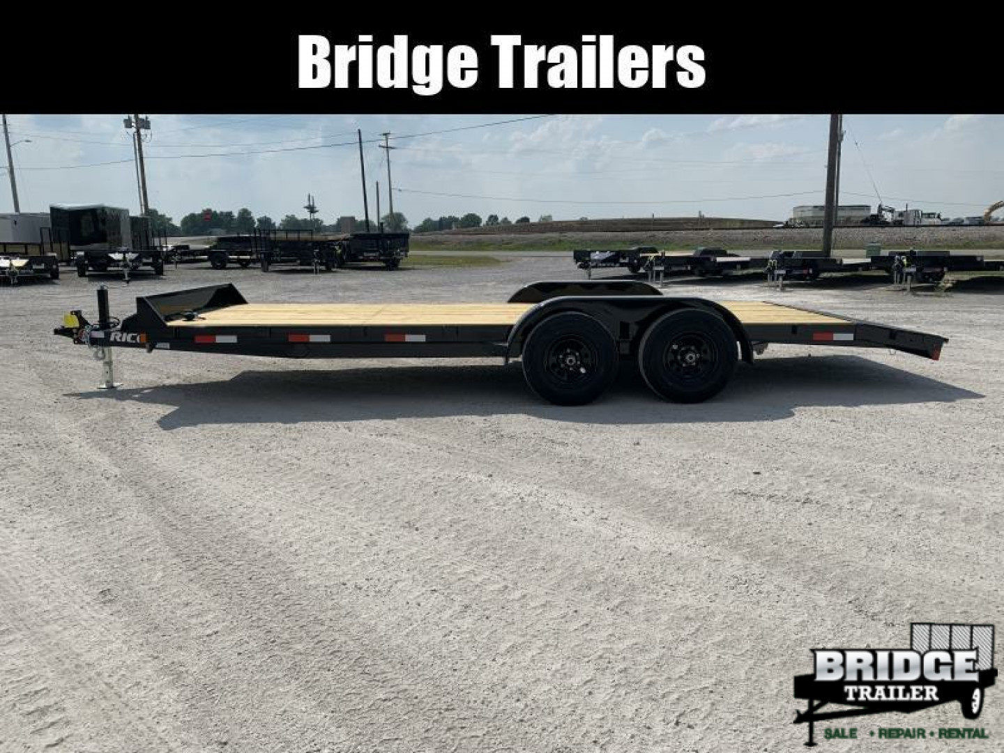 New 2026 Rice Trailers FMCMR8220 (82" X 18' + 2') 9.9K Magnum Car Hauler / Racing Trailer